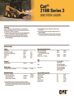 cat 216b spec sheet